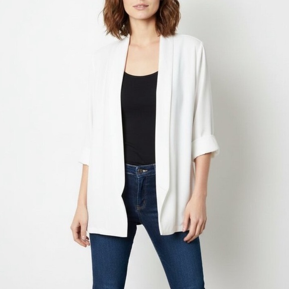 Aritzia Jackets & Blazers - Aritzia Wilfred Lenglen Blazer Jacket Kimono Open front Off white Size XXS